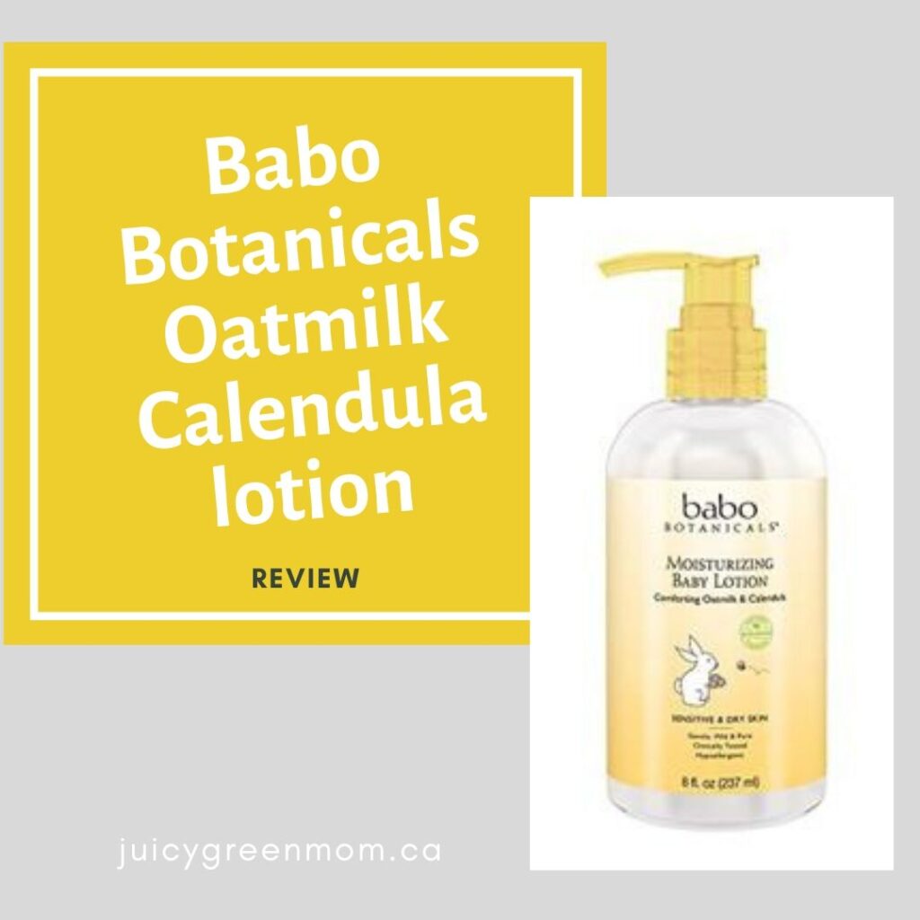 Babo Botanicals Oatmilk Calendula lotion REVIEW