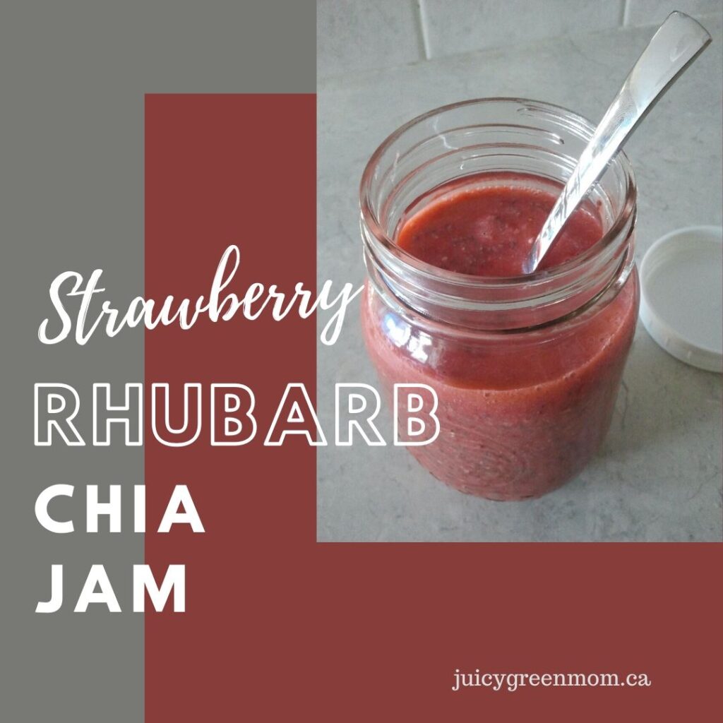 Strawberry rhubarb chia jam recipe juicygreenmom