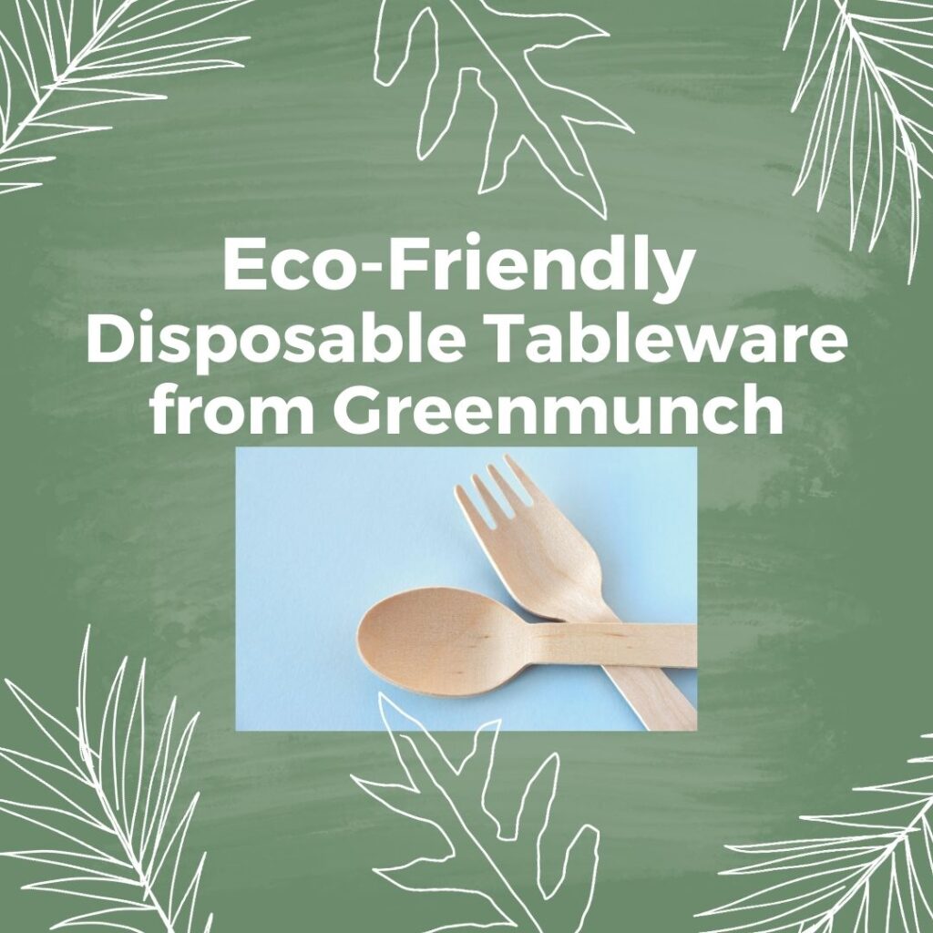 eco friendly disposable tableware from greenmunch juicygreenmom