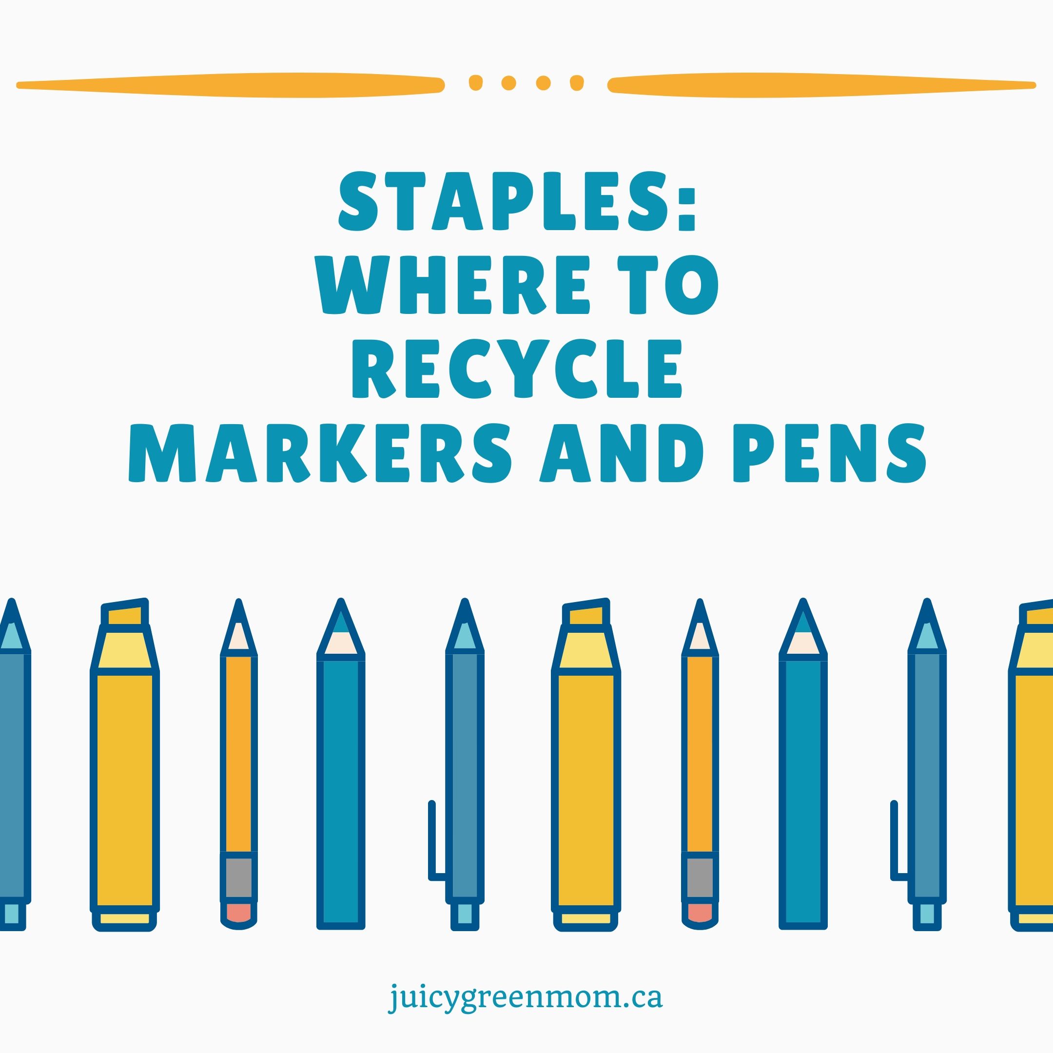 Staples: Where to Recycle Markers and Pens