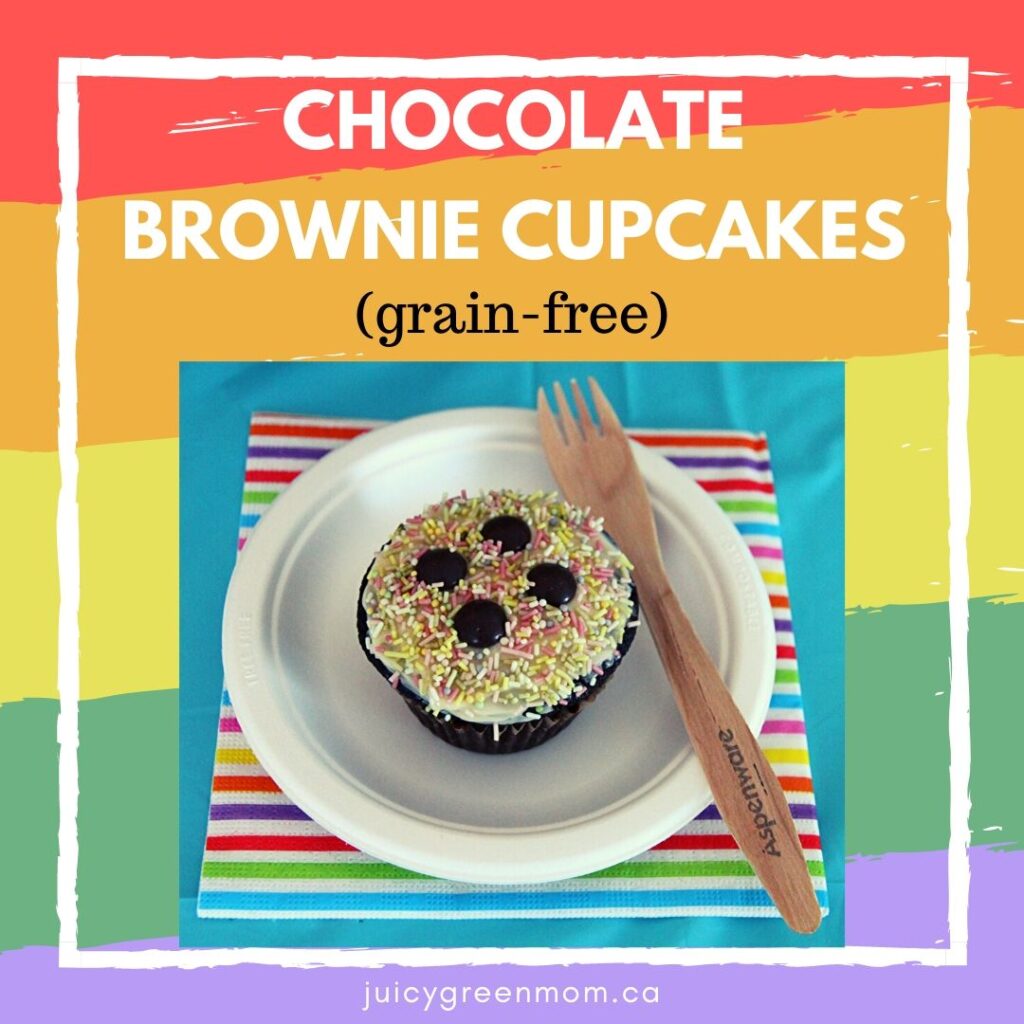 chocolate brownie cupcakes grain free juicygreenmom