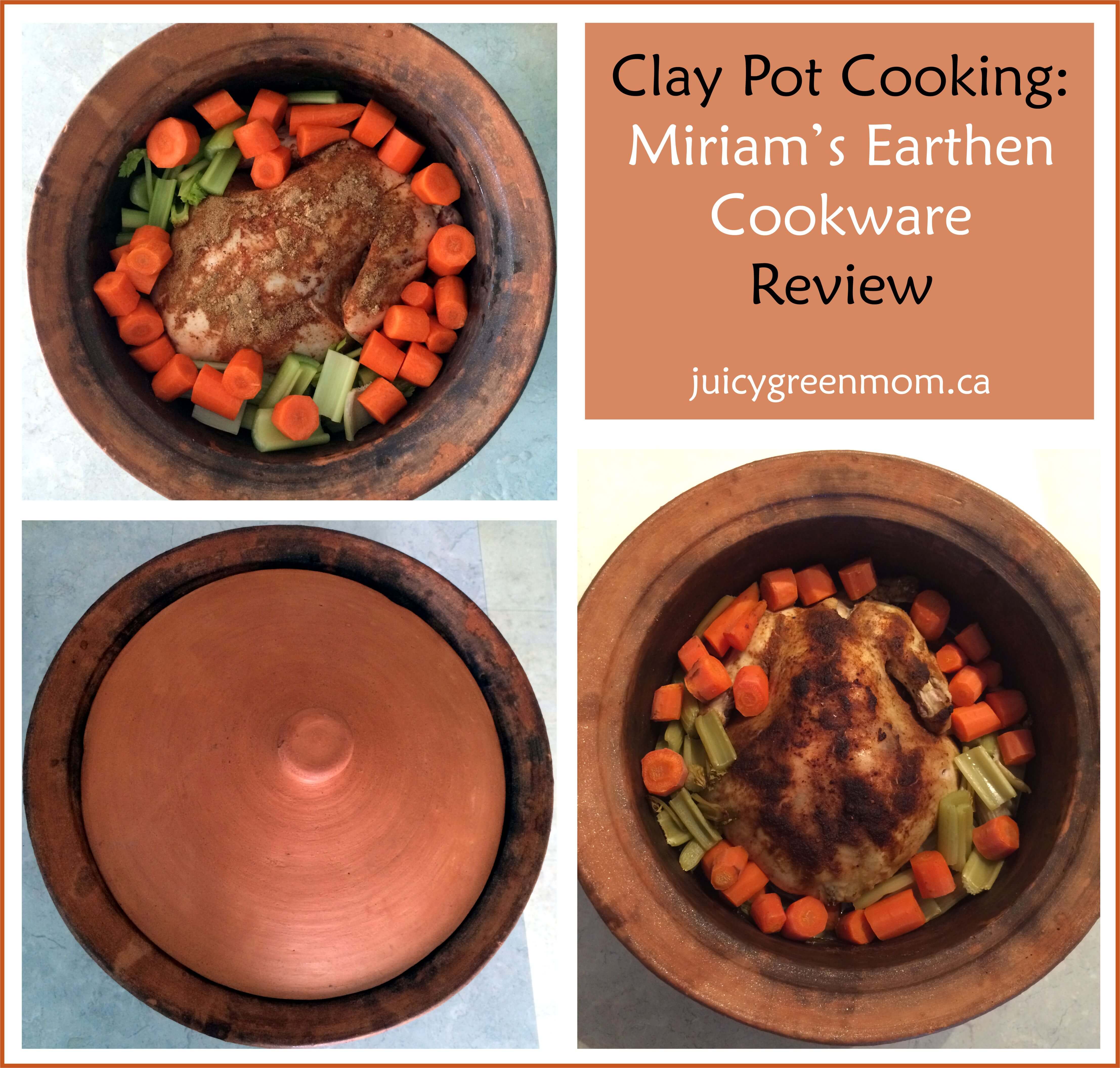 Large Clay Pot for Cooking With Lid, ECO, Glazed, Terra Cotta