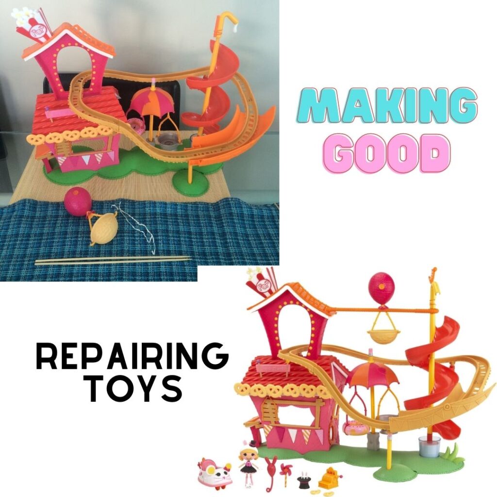 making good repairing toys juicygreenmom