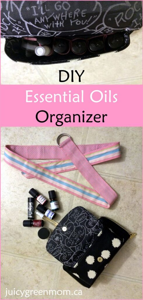 DIY essential oils organizer tutorial