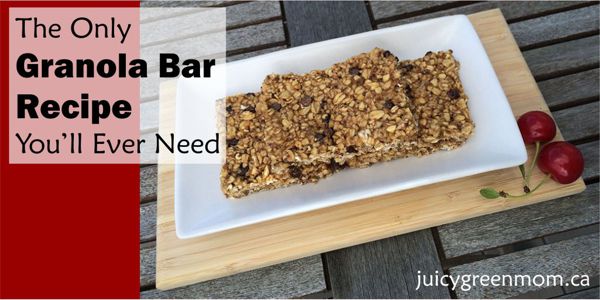 only granola bar recipe you need landscape juicygreenmom