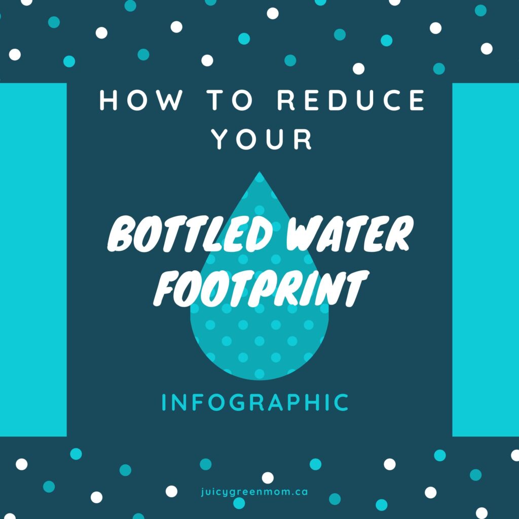 how to reduce your bottled water footprint infographic juicygreenmom