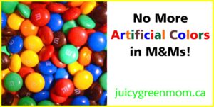 no more artificial colors in mms juicygreenmom landscape