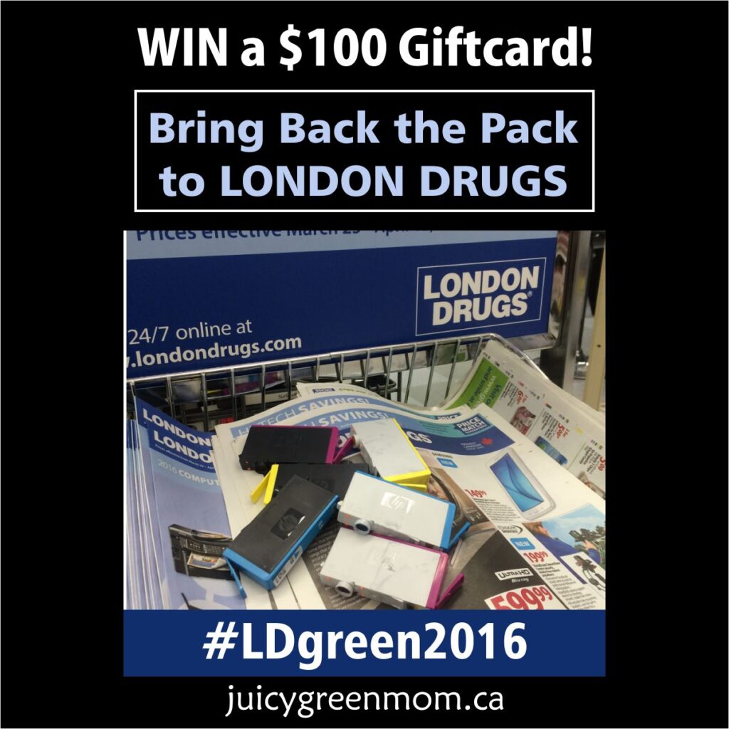bring back the pack to London Drugs and Win a Giftcard juicygreenmom square