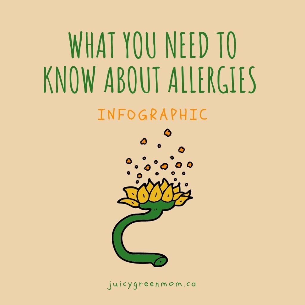 What You Need to Know About Allergies Infographic juicygreenmom