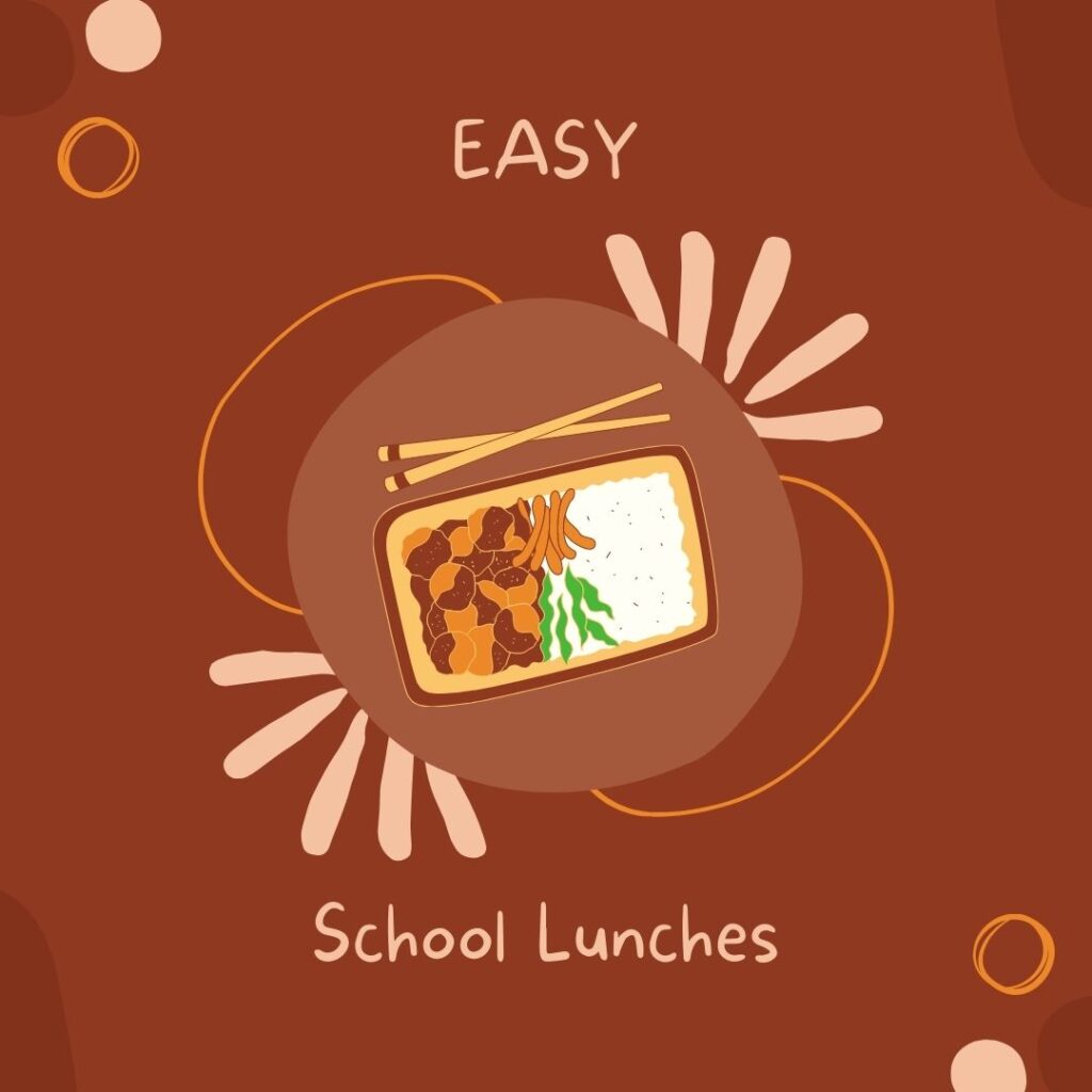 EASY school lunches juicygreenmom