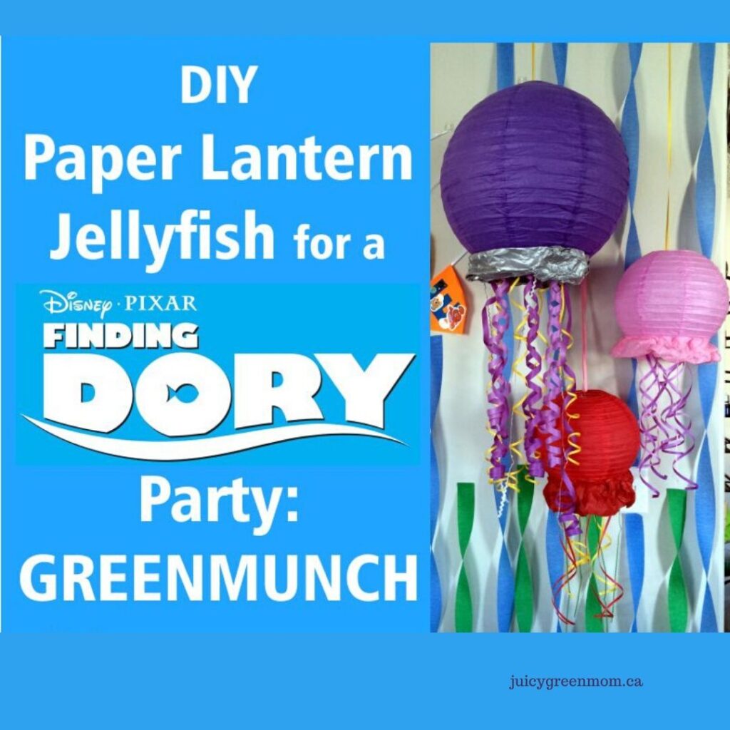 diy paper lantern jellyfish for a finding dory party greenmunch juicygreenmom