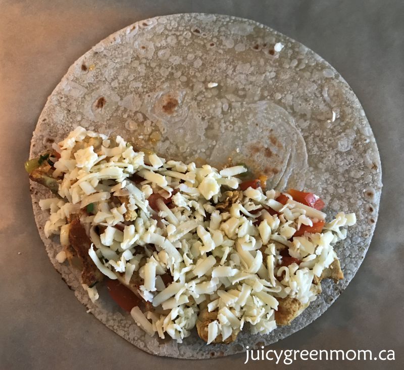chicken-quesadilla-spud-meal-kit-on-tortilla-juicygreenmom