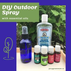 DIY Outdoor Spray with essential oils juicygreenmom