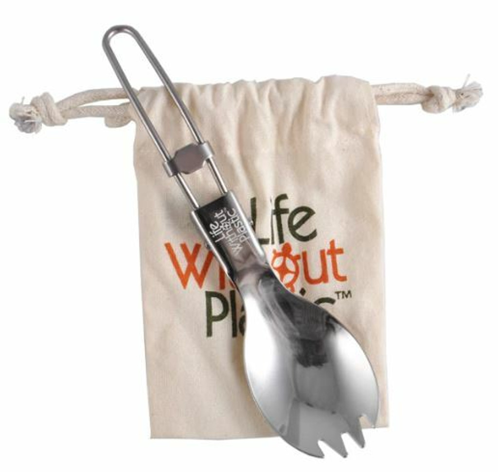 life without plastic stainless steel spork