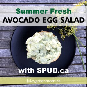 summer fresh avocado egg salad spud juicygreenmom