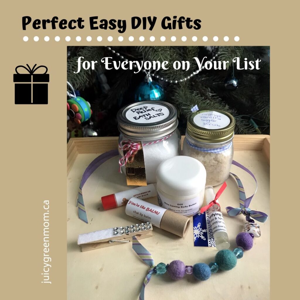 Perfect Easy DIY Gifts for Everyone on Your List juicygreenmom