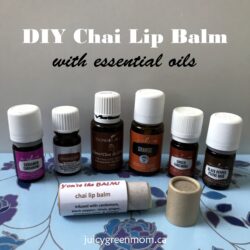 DIY Chai Lip Balm with Essential Oils