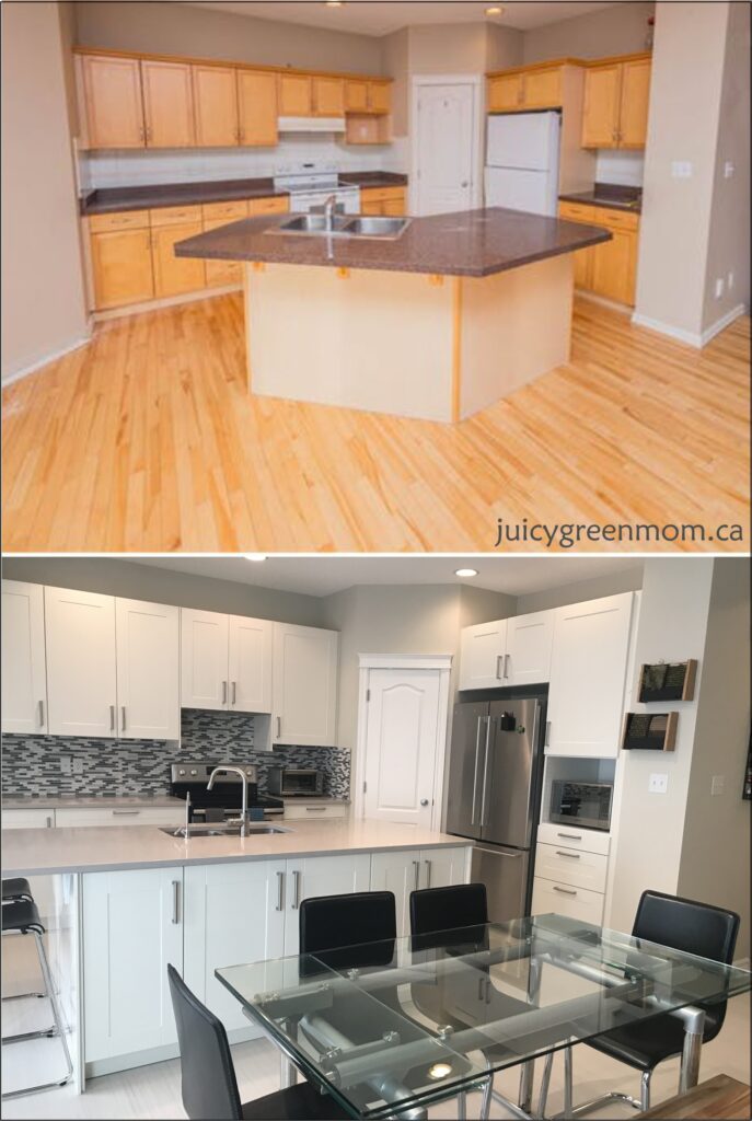 House Renovations Marmoleum Click Flooring and Farrow and Ball Paint kitchen juicygreenmom