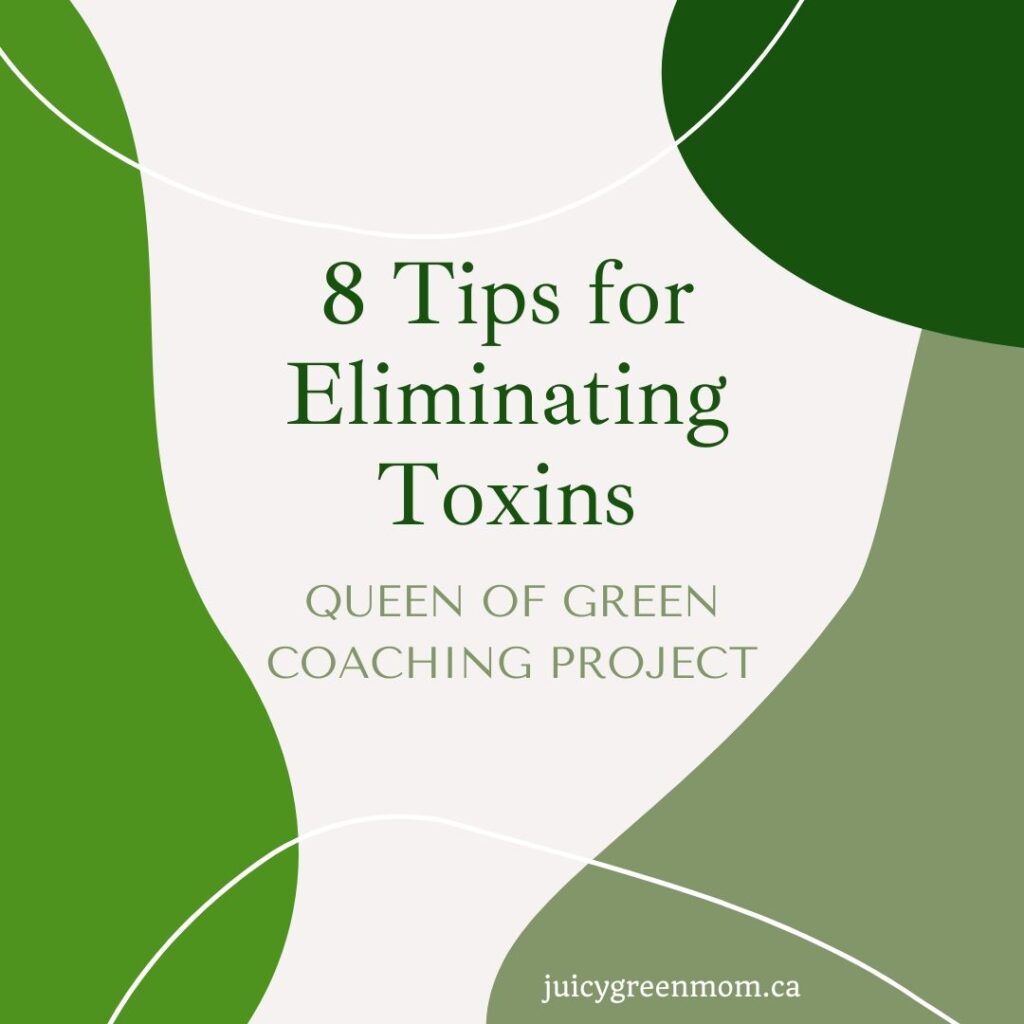 8 tips for eliminating toxins queen of green coaching project juicygreenmom