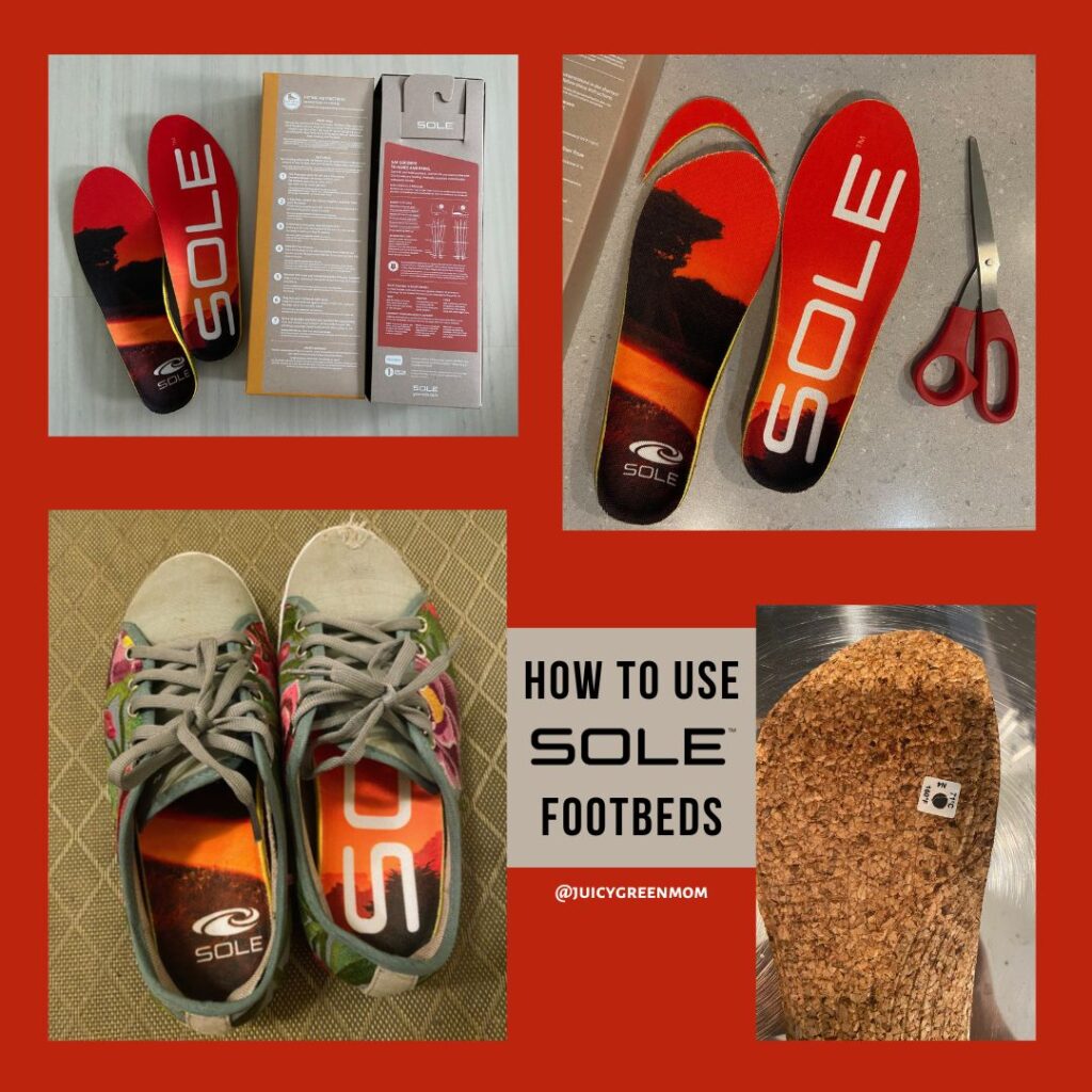 how to use sole sustainable footbeds juicygreenmom